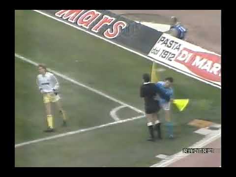 Napoli - Parma (Serie A 1990-1991) Maradona, Zola, Careca, Alemao, Grun, Brolin, Ferrara, Galli