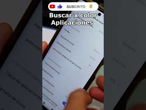 Como buscar aplicaciones por color en teléfonos xiaomi #shorts