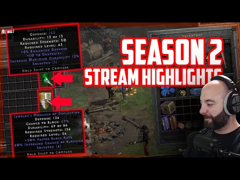 FAKE SHAKO, JMOD, SEASON 2 HIGHLIGHTS!!! - DIABLO 2 RESURRECTED