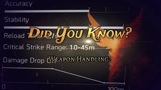 Division 2: Did You Know Weapon Handling