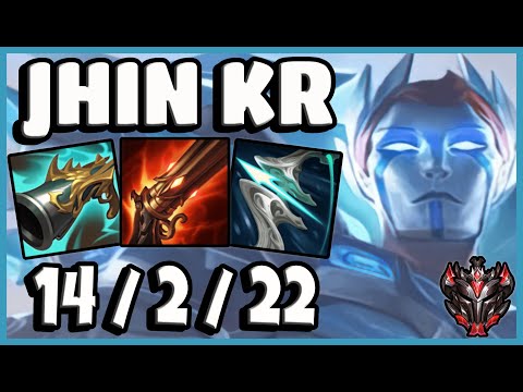 Jhin vs Aphelios ADC / KR Grandmaster / Patch 11.22 [ 14 / 2 / 22 ] 💥