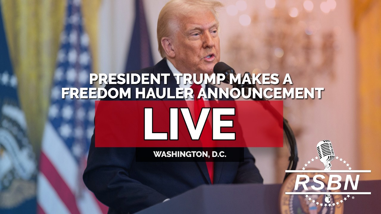 LIVE: President Trump Makes an Announcement on Freedom Haulers - 07/30/26