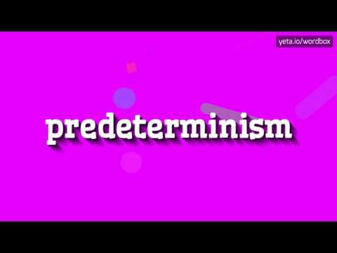 PREDETERMINISM - HOW TO PRONOUNCE IT!?