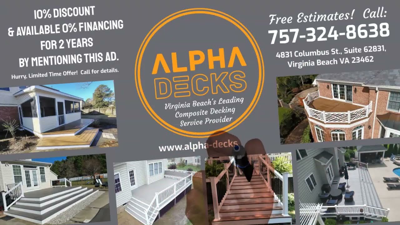 Alpha Decks LLC - Virginia Beach's Leading Composite Decking Service 757-324-8638 Virginia Beach VA