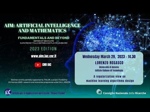 AIM Seminars 2023: Lorenzo Rosasco