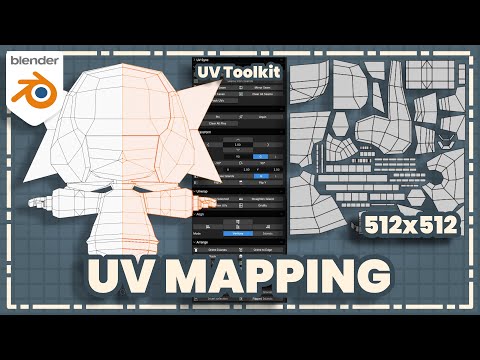 How to Make a Stylized Low Poly Chibi Girl Character in Blender | UV Mapping with UV Toolkit Add-on