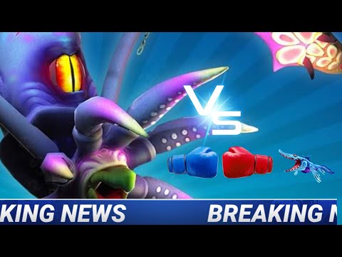 Mr.Snappy vs Colossal Squid - Hungry shark world.