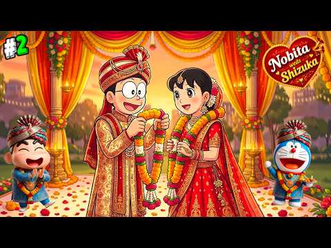 NOBITA KI SHAADI Part-2 !🥳 Franklin & Shinchan Celebrate in Indian Bike Driving 3D ! (GTA 5)