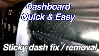 Lexus IS300 sticky dash fix/removal using Acetone method