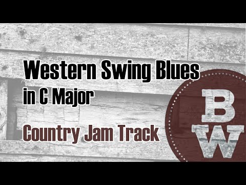 Western Swing Blues in C | Country Backing Track | C Major 168 BPM