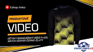 Dětský brankářský dres R-GOL Match Keeper černo-žlutý