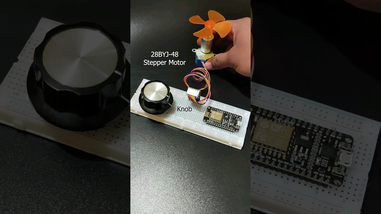 Control a stepper motor with rotary encoder #arduinoproject #esp32 #esp8266 #iot #tech #diy