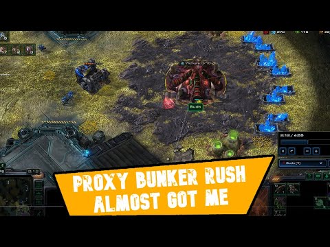 SC2: Gold League Match Analysis: Proxy Bunker Rush Almost Got Me