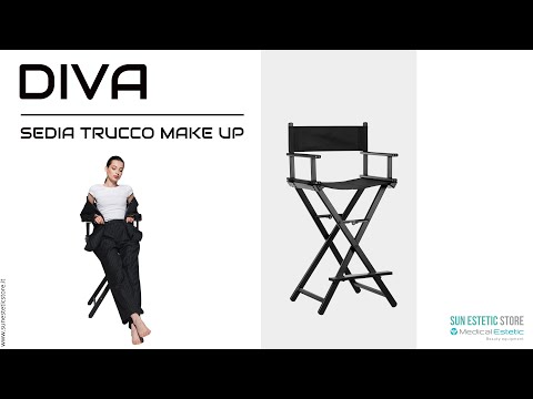 Diva sedia trucco mekup professionale struttura in alluminio pieghevole