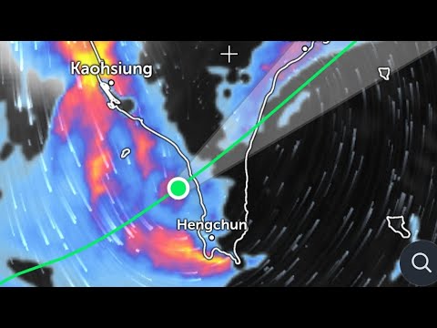 Live Satellite Update Tropical Storm FUNG-WONG landfall in Pingtung's Hengchun Township
