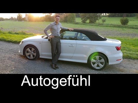Audi A3 Convertible 2015 roof opening, reference Golf Cabriolet + Q&A  - Autogefühl