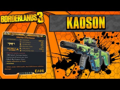 Borderlands 3 | Kaoson Legendary Weapon Guide (Explosion Spam!)