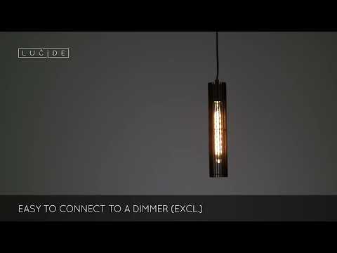 Lucide 73406/01/30 - Chandelier on a string LIONEL 1xE27/60W/230V