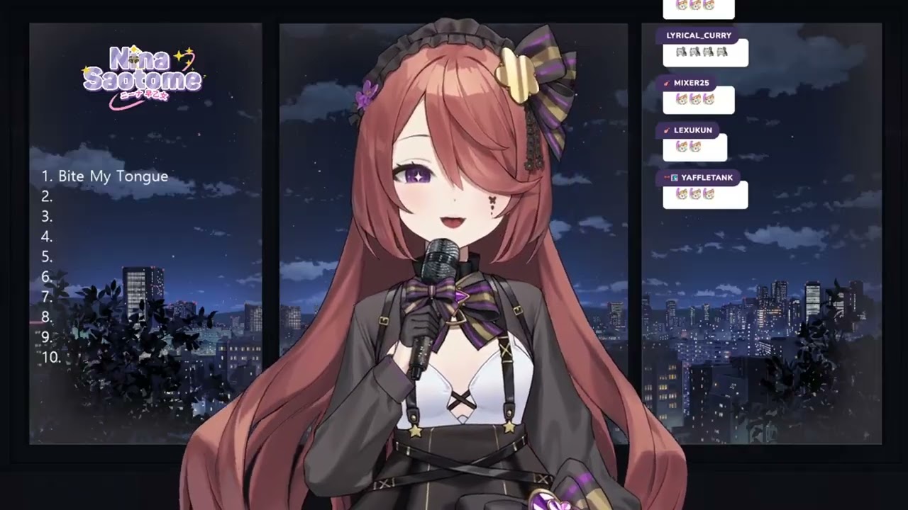 Ninaninin Sings bite my tongue (Featured Karaoke) (Birthday Karaoke) (March 31)