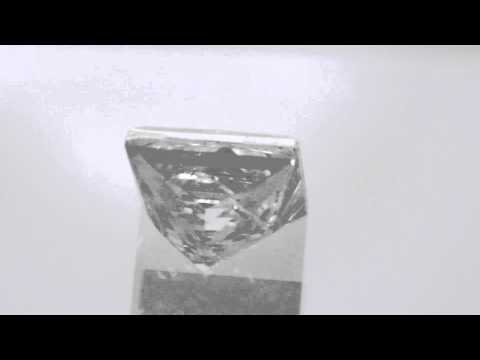 0.20 carat White Princess Cut Diamond Solitaire diamondzul.com