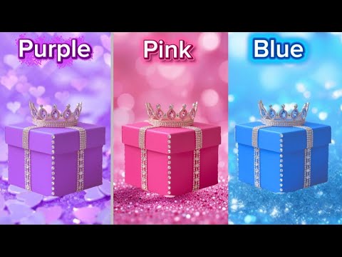 Choose your gift #chooseyourgift #gift #choose #purple #pink #blue 