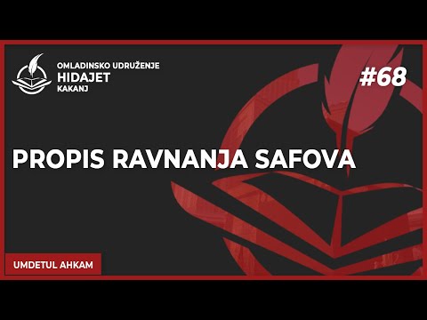 68 Propis ravnanja safova  - dr. Zijad Ljakić