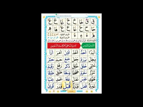 Nourania- Lesson 6  ( Spelling)