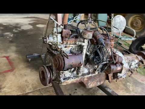 1949 Chrysler engine and fluid drive transmission