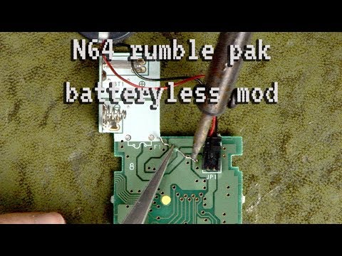 [HOW TO] Make an N64 rumble pak run without batteries.