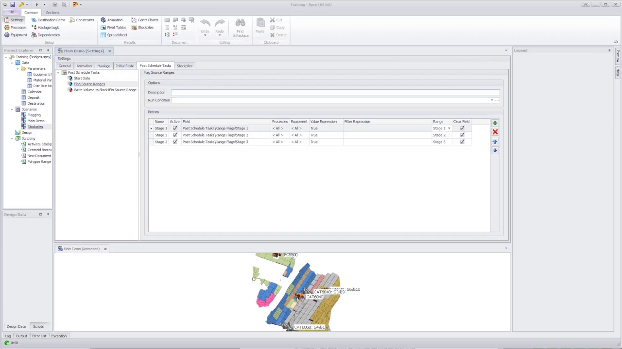 Spry: Colour Destination Solids by Source Range