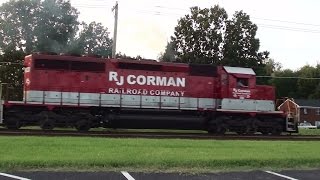 preview picture of video 'Tren de mantenimiento RJ Corman, Lyndon Kentucky'