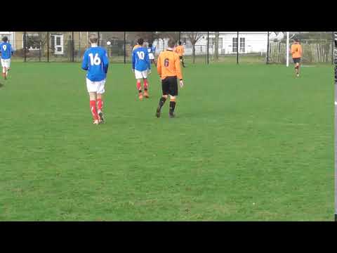 18 jan 2020 VV De Meern JO19-1 - BFC JO19-1 vriendsch 6-0, goed uitkomen Marnix