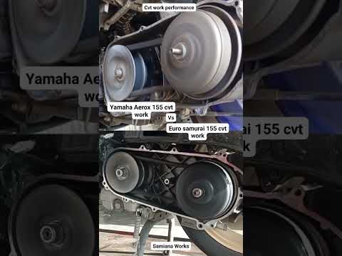 Yamaha Aerox 155 cvt and Euro samurai 155 cvt works  #cvt #mechanism #howto #car #scooter