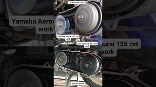 Yamaha Aerox 155 cvt and Euro samurai 155 cvt works  #cvt #mechanism #howto #car #scooter