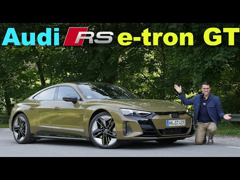 Audi e-tron GT RS 😮  EV supercar driving REVIEW with German Autobahn