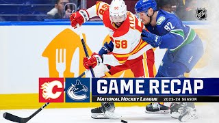 Flames @ Canucks 4/16 | NHL Highlights 2024
