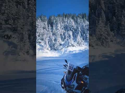 Africa Twin X winter ice  #adventuremotorcycle #advrider #africatwin africa