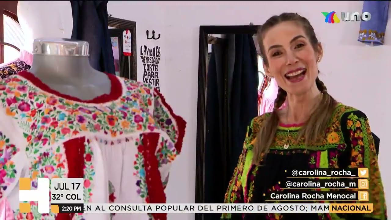 Manteles y blusas artesanales de Oaxaca