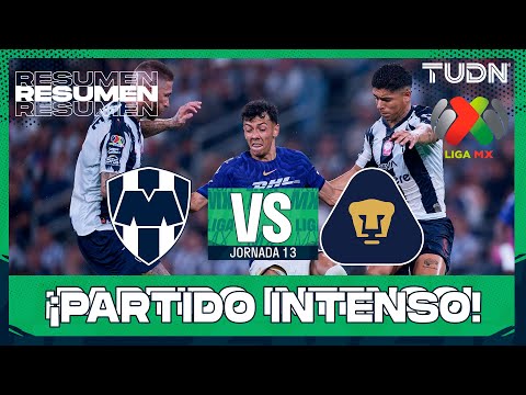 SUMMARY - Monterrey vs. Pumas | Liga MX - Matchday 13 Apertura 2025 | TUDN