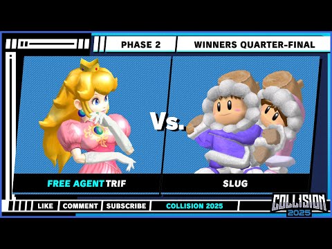 Collision 2025 - Phase 2 - Trif (Peach) VS SluG (Ice Climbers) - Melee Singles