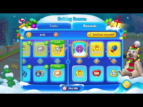 @Fishdom Level 9083. Holiday Season Event Level 5 Unlocked.