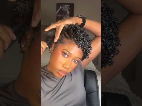 How I style my short natural hair #bigchop #twa