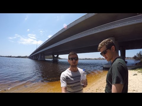 HOW TO BOTTLE FLIP (ONTO HUGE BRIDGE!!) | How Ridiculous Video