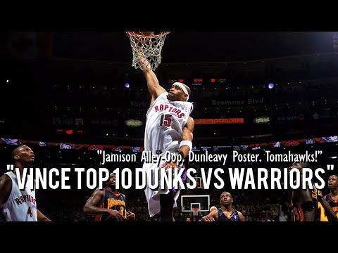 Top 10 Vince Carter dunks vs Warriors 💥⚔️