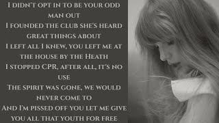 Taylor Swift ~ So Long, London ~ Lyrics