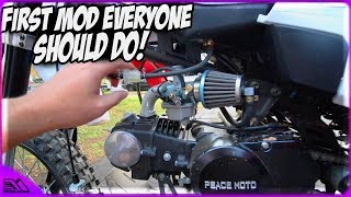 First Mod Everyone Should Do After Buying A Chinese Pit/Dirt Bike To Improve Performance!