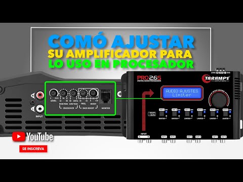 Como Ajustar os Módulos Taramps para ligar um Processador de Áudio