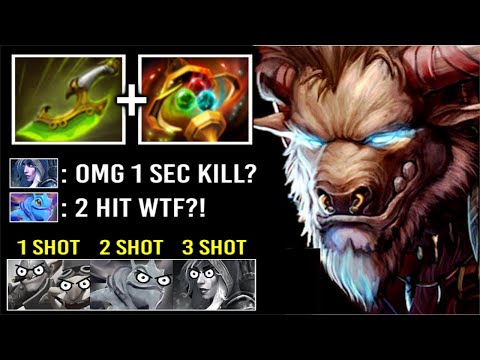CRAZY FAST Swift Blink + Apex Tauren 1 Sec Kill Drow Max Attack Speed Insane Damage Imba 7.29 Dota 2