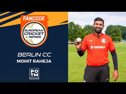 POTM: M.Raheja - USGC vs BER | Highlights | FanCode ECS Dresden, 2022 Day 9 | ECS22.494