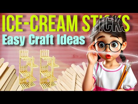I made a shelf from icecream sticks🦋✨ | Icecream sticks craft |#handmade #diy #craft #craftideas